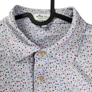 Peter Millar Summer Comfort Print Polo Shirt Medalist Golf Club